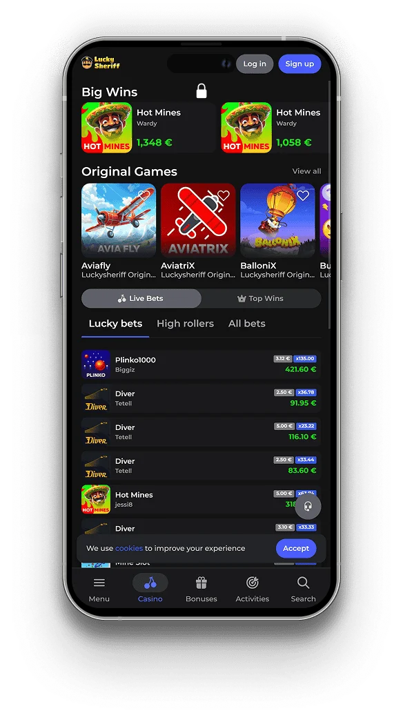 Luckysheriff application